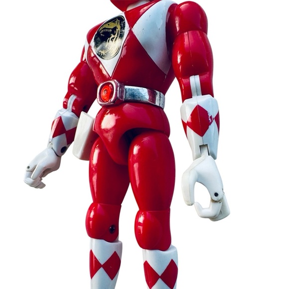 VTG 1994 Bandai Power Rangers Red Ranger Karate Kick Action Figure 8” - Picture 4 of 7
